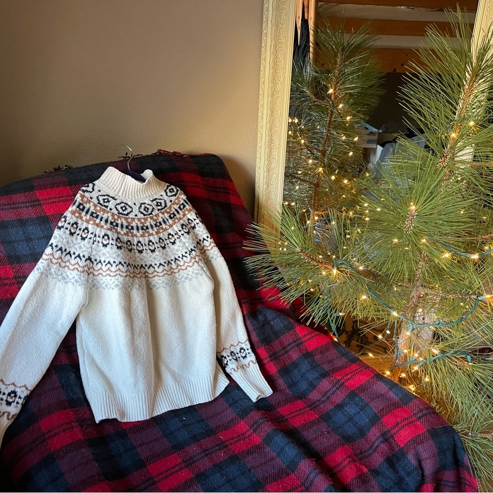 XS cupcakes and cashmere sweater